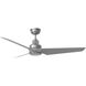 Ruhlmann 52 inch Brushed Steel with Silver ABS Blades Indoor/Outdoor Smart Ceiling Fan