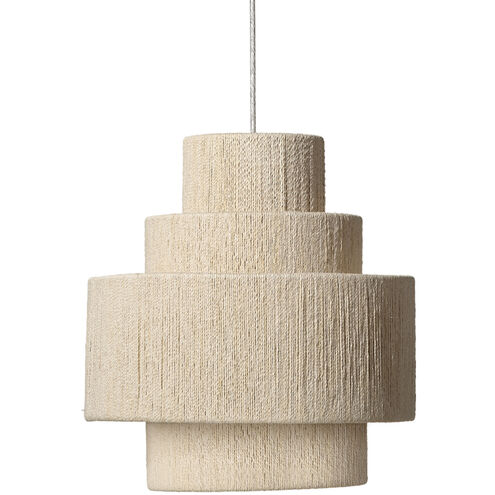 Filament 1 Light 15 inch Off White Pendant Ceiling Light