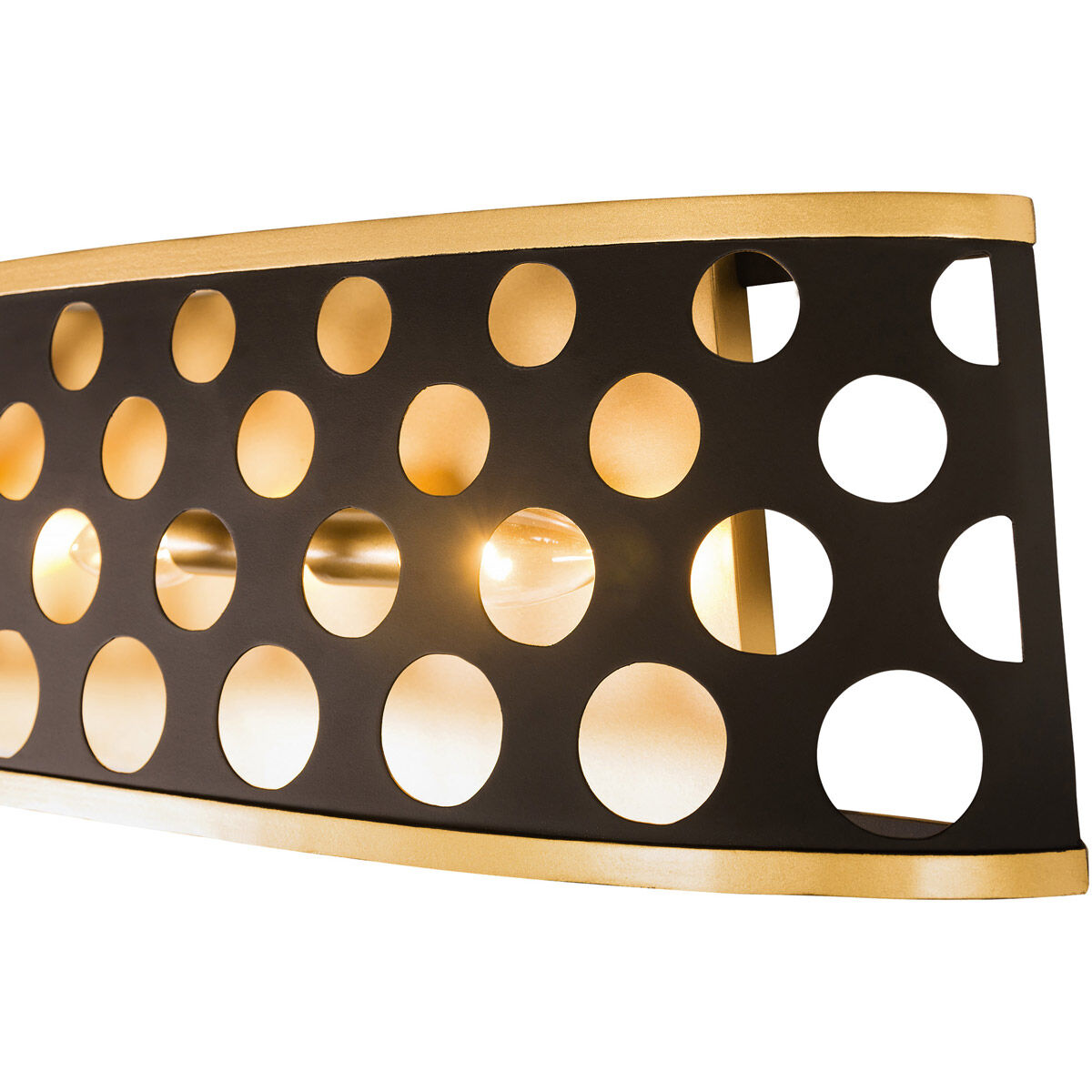 Bailey 4 Light 34 inch Gold Bath Vanity Wall Light