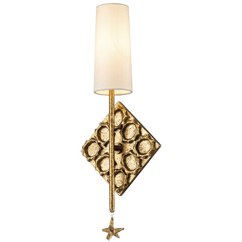 Star 1 Light 8.75 inch Gold Leaf ADA Sconce Wall Light