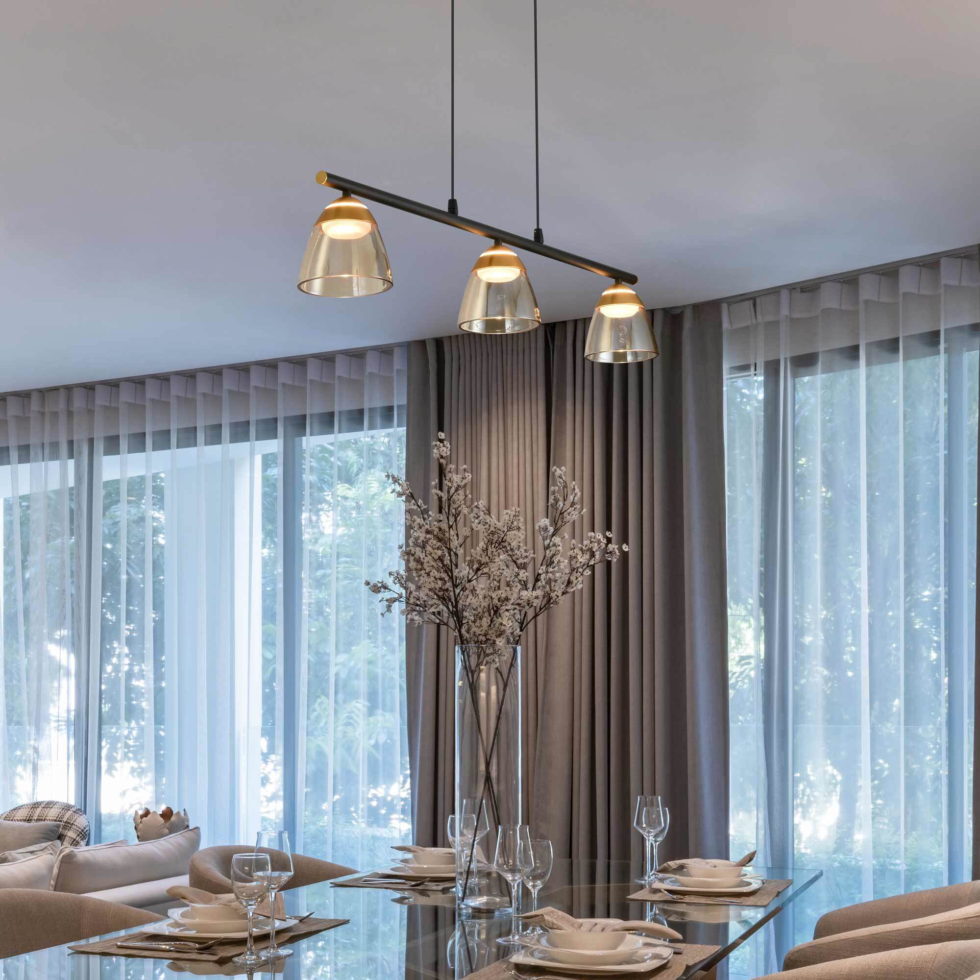 Roma Series Linear Chandelier Ceiling Light, Artisan Collection