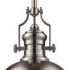 Chadwick 1 Light 13 inch Satin Nickel Pendant Ceiling Light in Incandescent