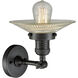 Franklin Restoration Halophane 1 Light 9 inch Oil Rubbed Bronze Sconce Wall Light in Clear Halophane Glass, Franklin Restoration