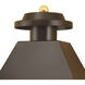American Heritage 1 Light 16.5 inch Bronze with Clear Outdoor Wall Sconce
