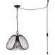 Stockholm 1 Light 16 inch Black Swag Pendant Ceiling Light