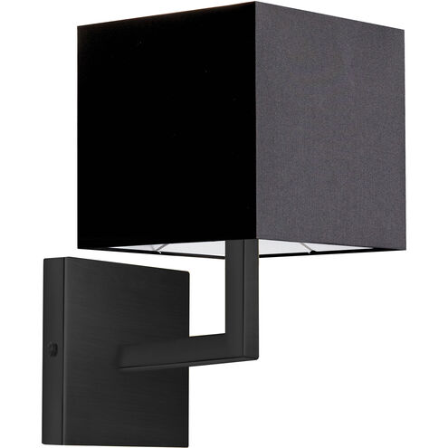 Lucas 1 Light 6 inch Matte Black with Black Decorative Wall Sconce Wall Light