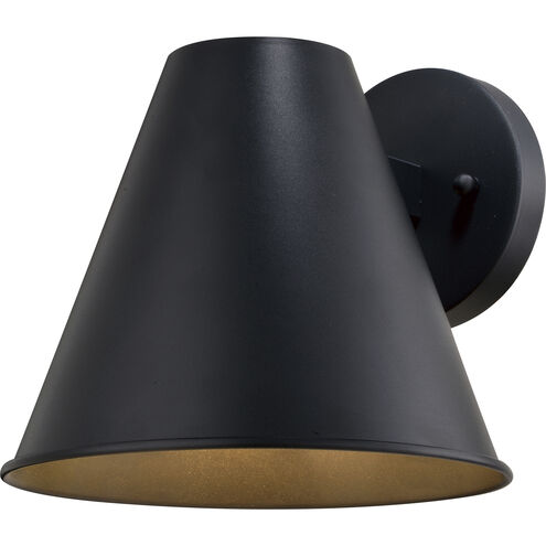 Smith LED 8 inch Textured Black Outdoor Wall