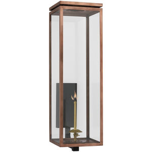 Chapman & Myers Fresno2 1 Light 30.5 inch Soft Copper Outdoor Bracketed Gas Wall Lantern, Grande