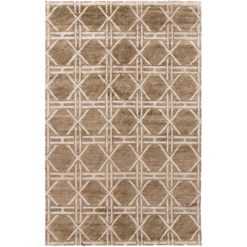 Vanderbilt 96 X 60 inch Dark Brown, Taupe Rug