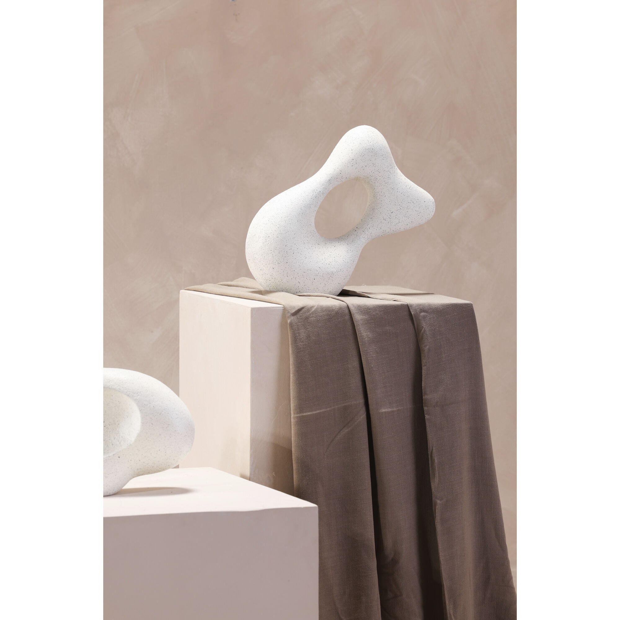 Motion 16 X 13 inch Sculpture in Flecked Stone, Ecomix