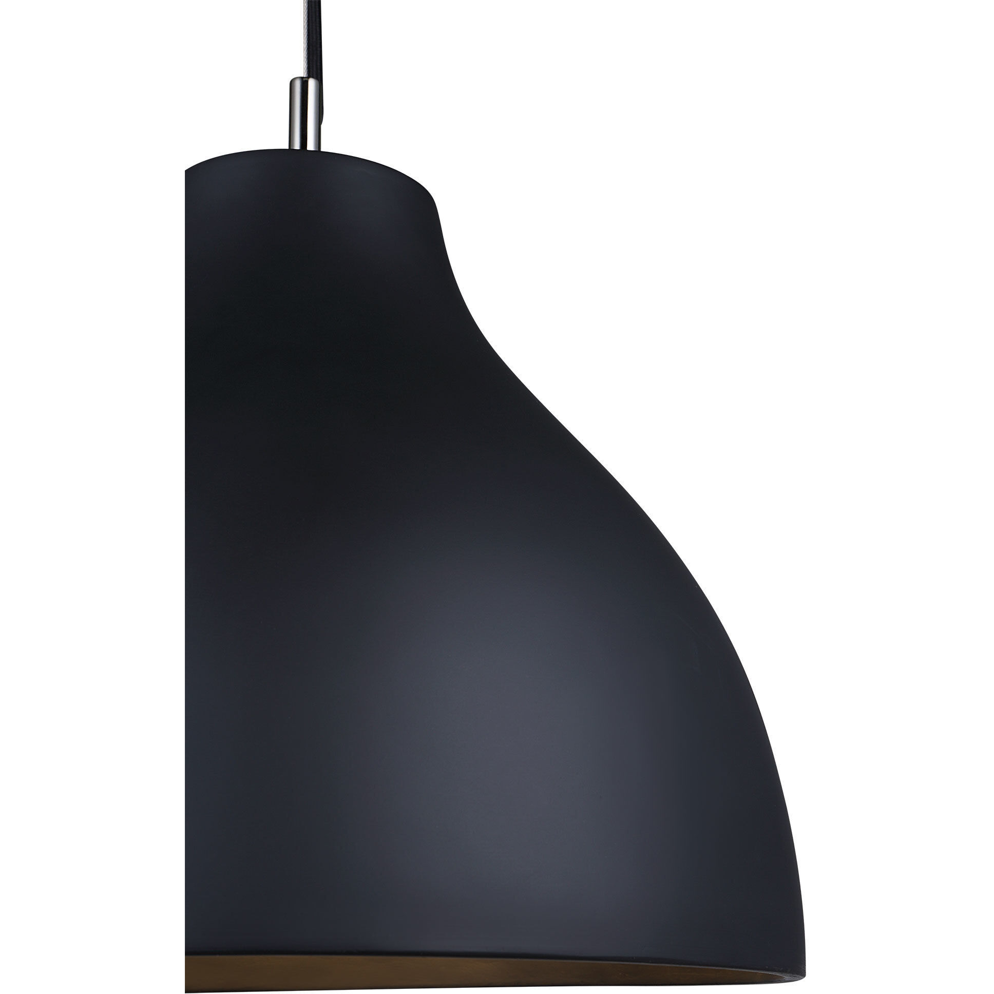 Chantal 1 Light 15 inch Black Pendant Ceiling Light