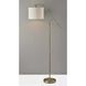 Milo 60 inch 100.00 watt Antique Brass Floor Lamp Portable Light, Simplee Adesso