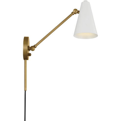 Sylvia 1 Light 5.5 inch Natural Brass Wall Sconce Wall Light
