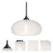 Bana 1 Light Black Cord Pendant Ceiling Light