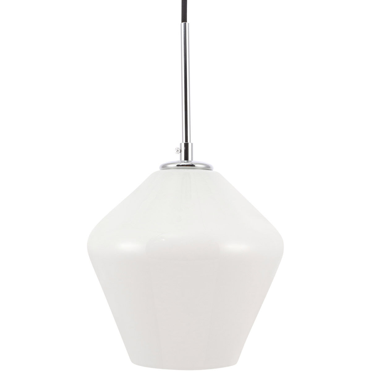 Gene 1 Light 7.9 inch Chrome Pendant Ceiling Light