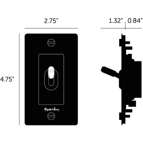 1G Toggle 120-277 White Light Switch