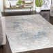 Solar 134 X 90 inch Sky Blue Rug in 8 x 11, Rectangle