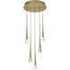 Pierce LED 13 inch Gold Multi-Light Pendant Ceiling Light