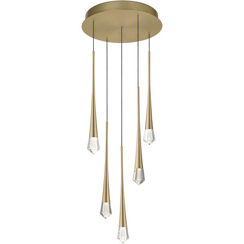 Pierce LED 13 inch Gold Multi-Light Pendant Ceiling Light