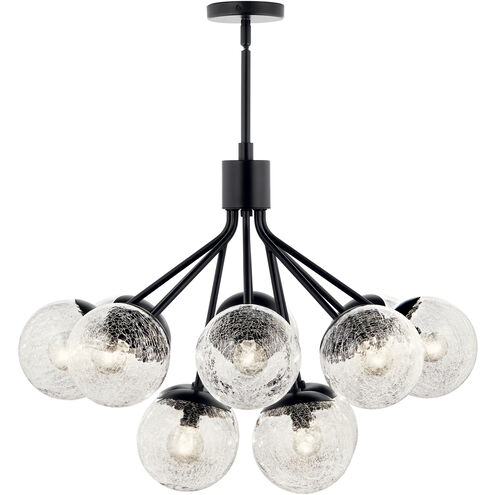 Silvarious 12 Light Black Chandelier/Semi Flush Ceiling Light