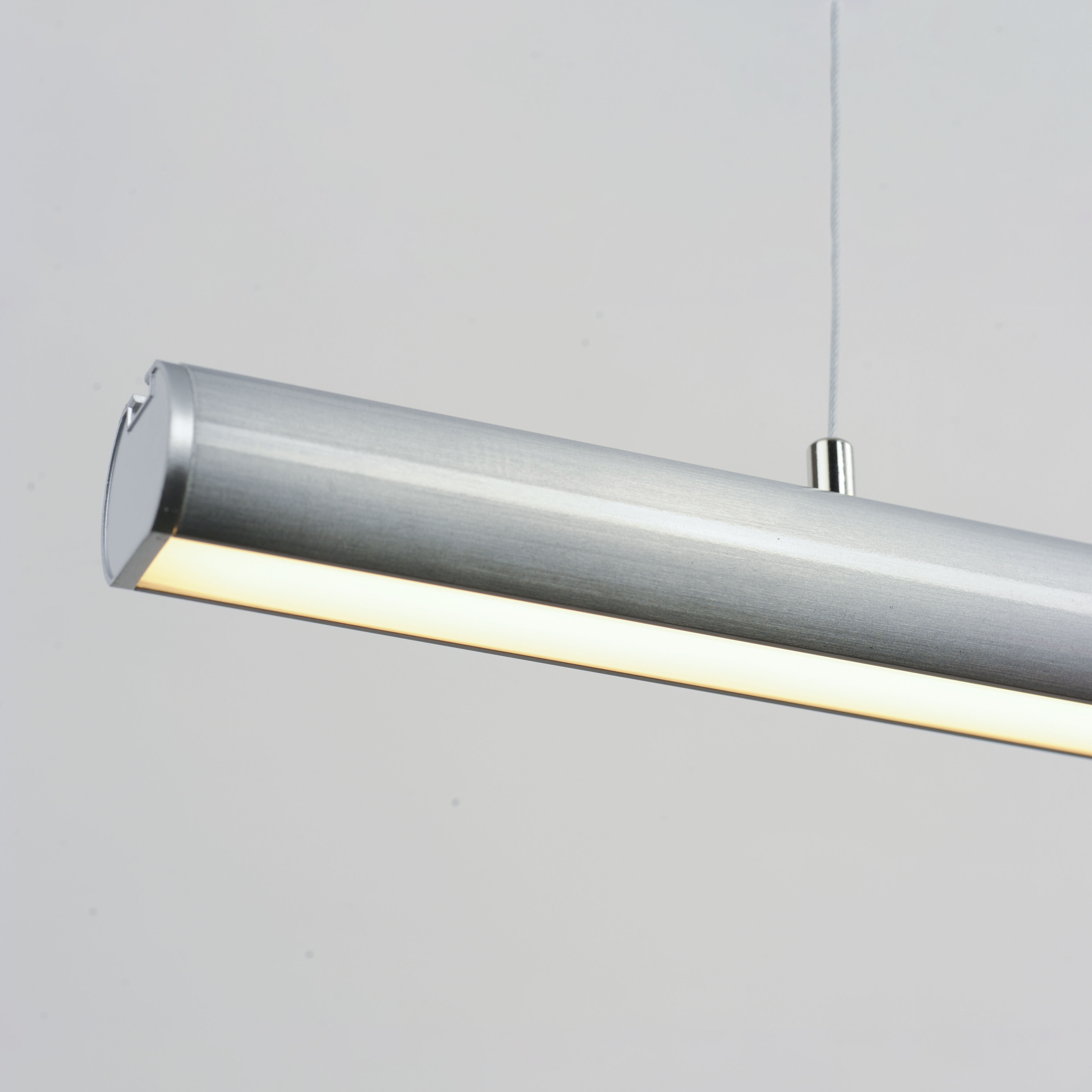 Continuum LED 47 inch Satin Aluminum Linear Pendant Ceiling Light
