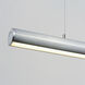 Continuum LED 47 inch Satin Aluminum Linear Pendant Ceiling Light