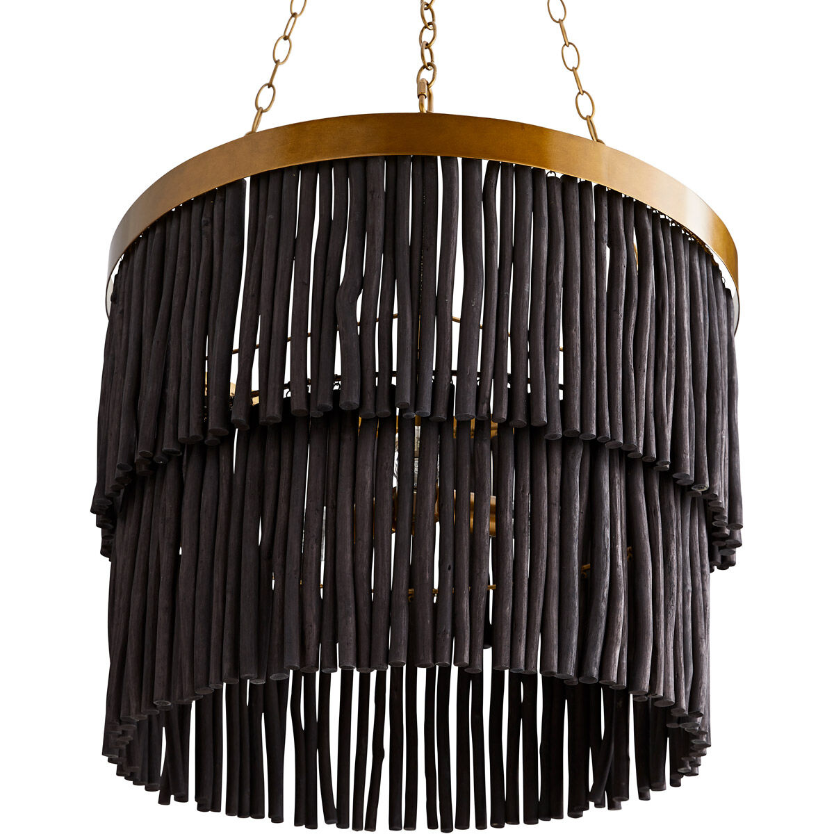 Arya 3 Light 27 inch Antique Brass Pendant Ceiling Light