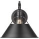 Yep Orwell 1 Light 10 inch Matte Black Wall Sconce Wall Light, Damp