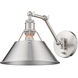 Orwell 1 Light 10 inch Pewter Articulating Wall Sconce Wall Light, Adjustable