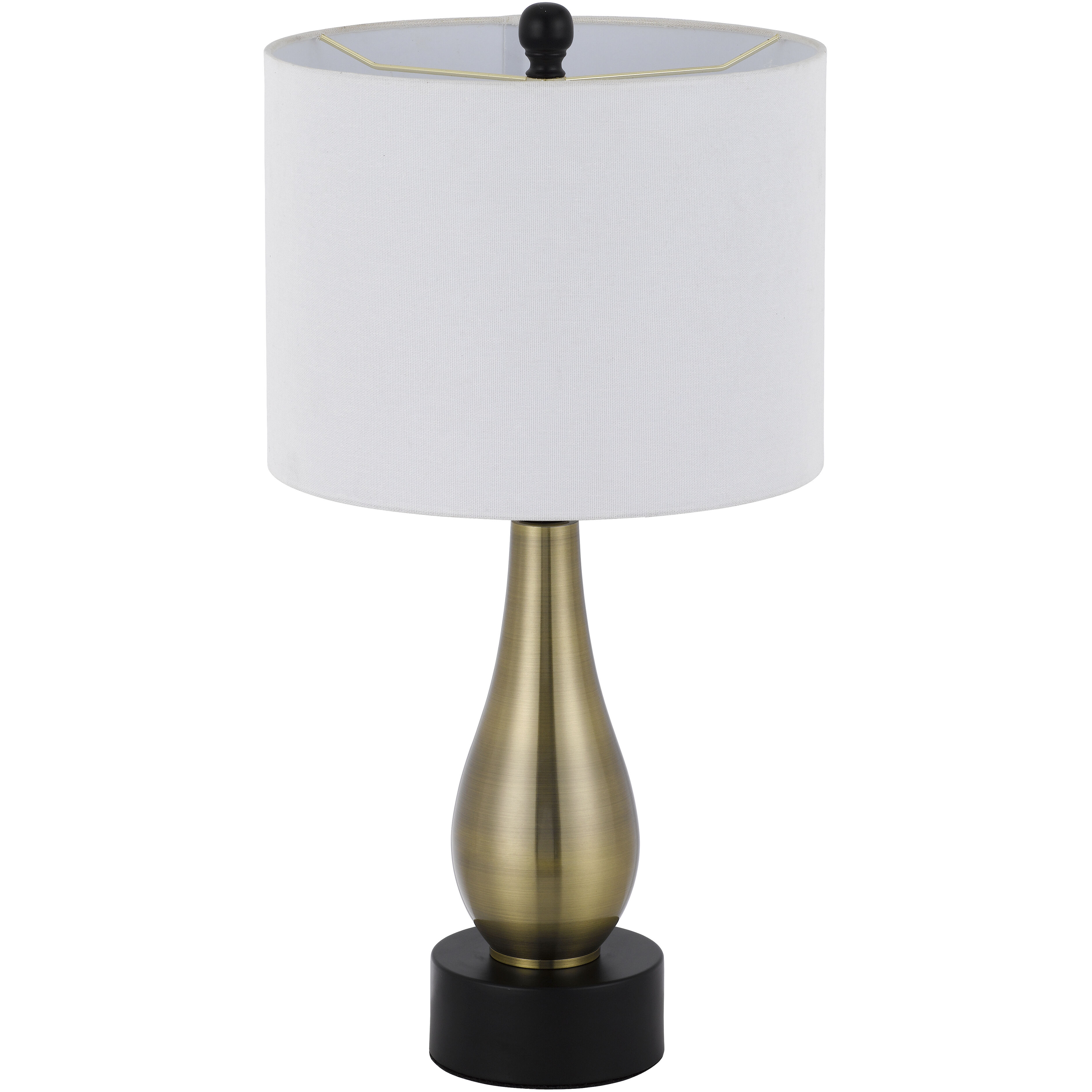 Ashland 23 inch 60.00 watt Black and Antique Brass Lamp Set Portable Light