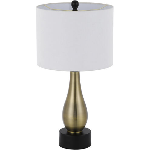 Ashland 23 inch 60.00 watt Black and Antique Brass Lamp Set Portable Light