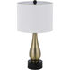 Ashland 23 inch 60.00 watt Black and Antique Brass Lamp Set Portable Light