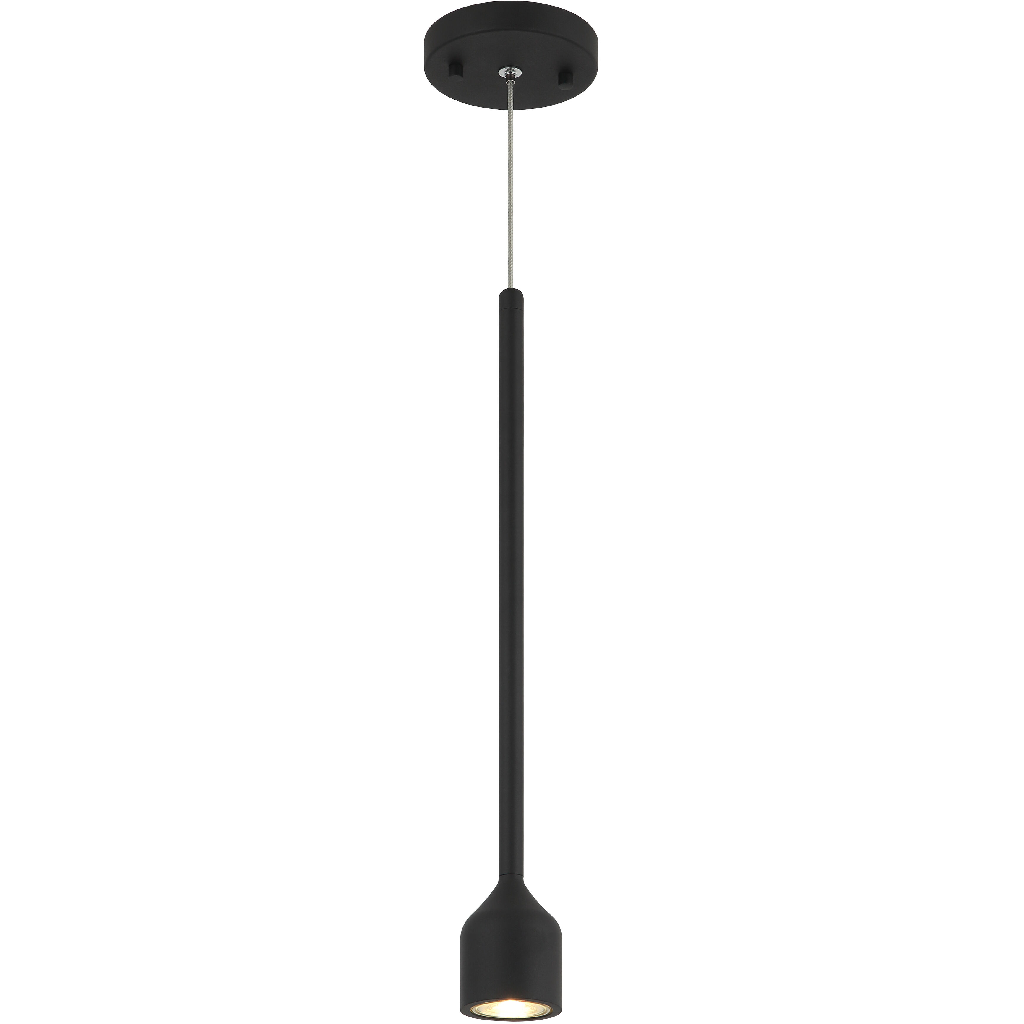 Lumenagio LED 2.5 inch Matte Black Pendant Ceiling Light