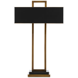 Otto 31 inch 40 watt Antique Brass/Oil Rubbed Bronze Table Lamp Portable Light