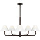 C&M by Chapman & Myers Fiona 5 Light 39 inch Aged Iron Chandelier Ceiling Light