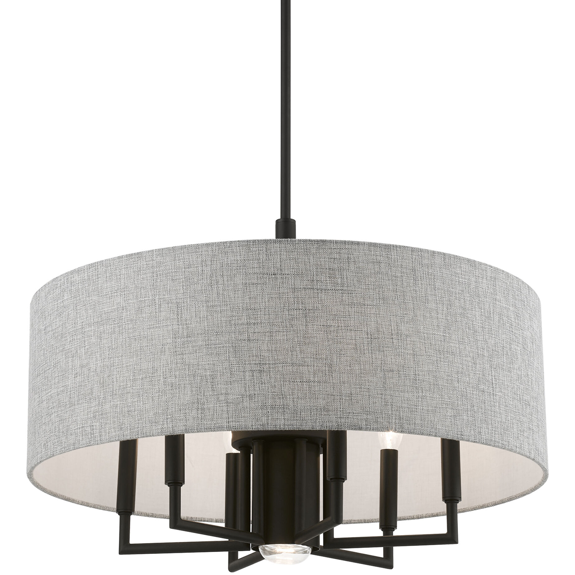 Dakota 7 Light 24 inch Black Pendant Chandelier Ceiling Light