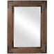 Caldwell 46 X 34 inch Wood and Iron Wall Mirror