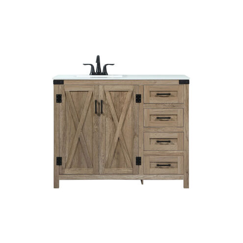 Grant 42 X 19 X 34 inch Natural Oak Vanity Sink Set