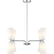 Contemporary 8 Light 32 inch Chrome Chandelier Ceiling Light