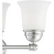 Bella Vanity Light Wall Light in Brushed Nickel