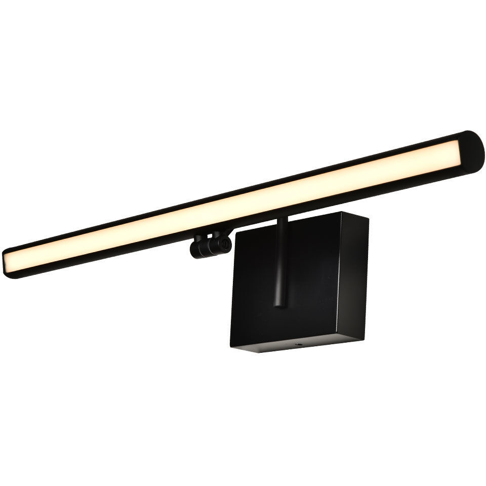 Procyon 24 inch Black Bathroom Vanity Light Wall Light