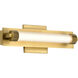 Larissa LED 14 inch Vintage Brass Vanity Wall Light