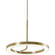 One LED 5.91 inch Light Antique Brass Pendant Ceiling Light