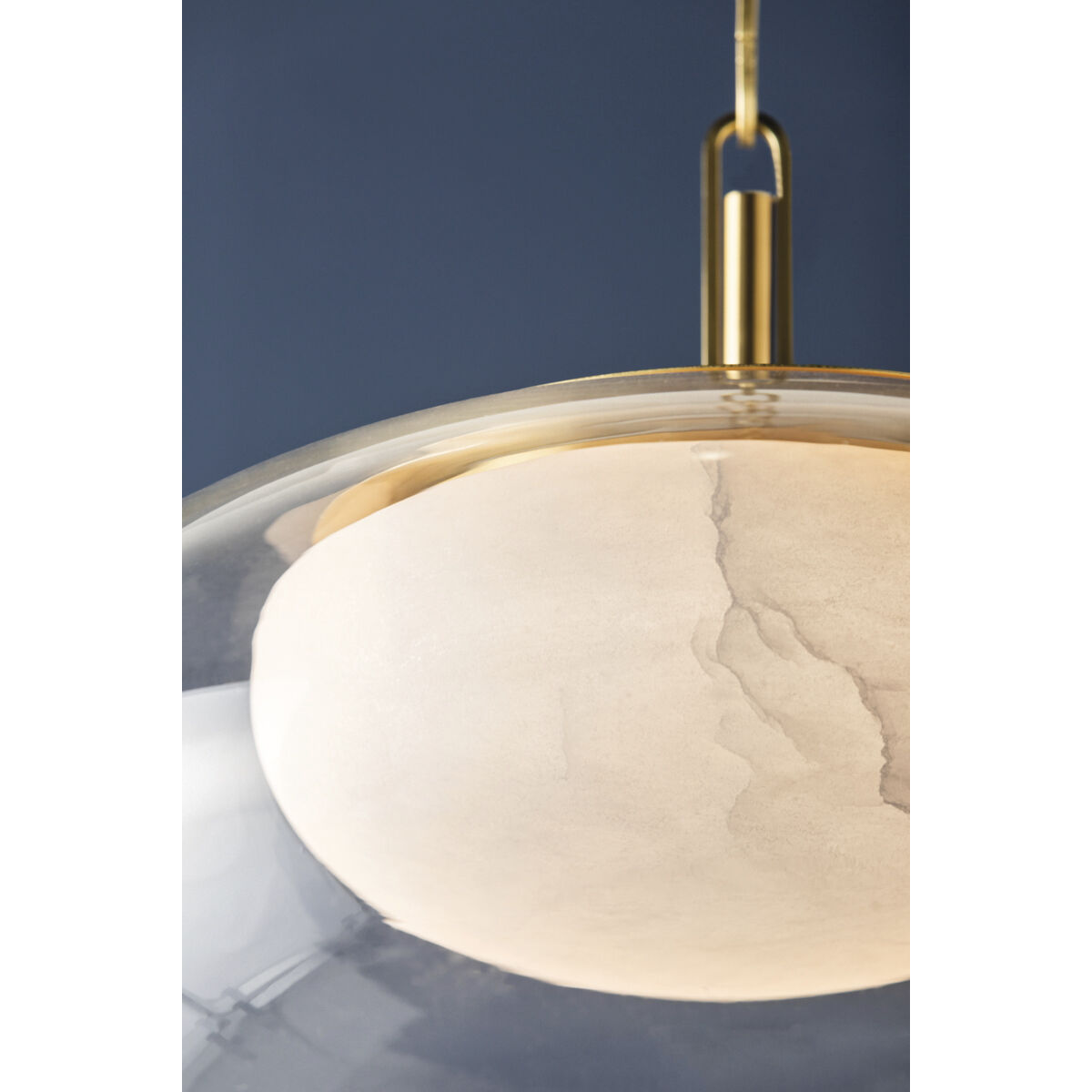 Moore LED 17 inch Aged Brass Pendant Ceiling Light