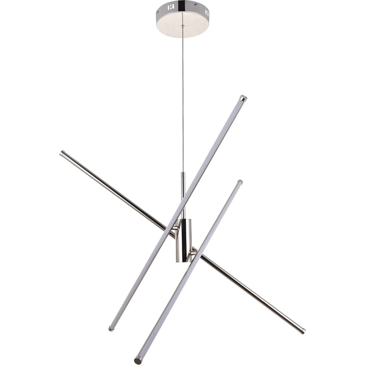 Sonya 3 Light 44 inch Polished Nickel Pendant Ceiling Light