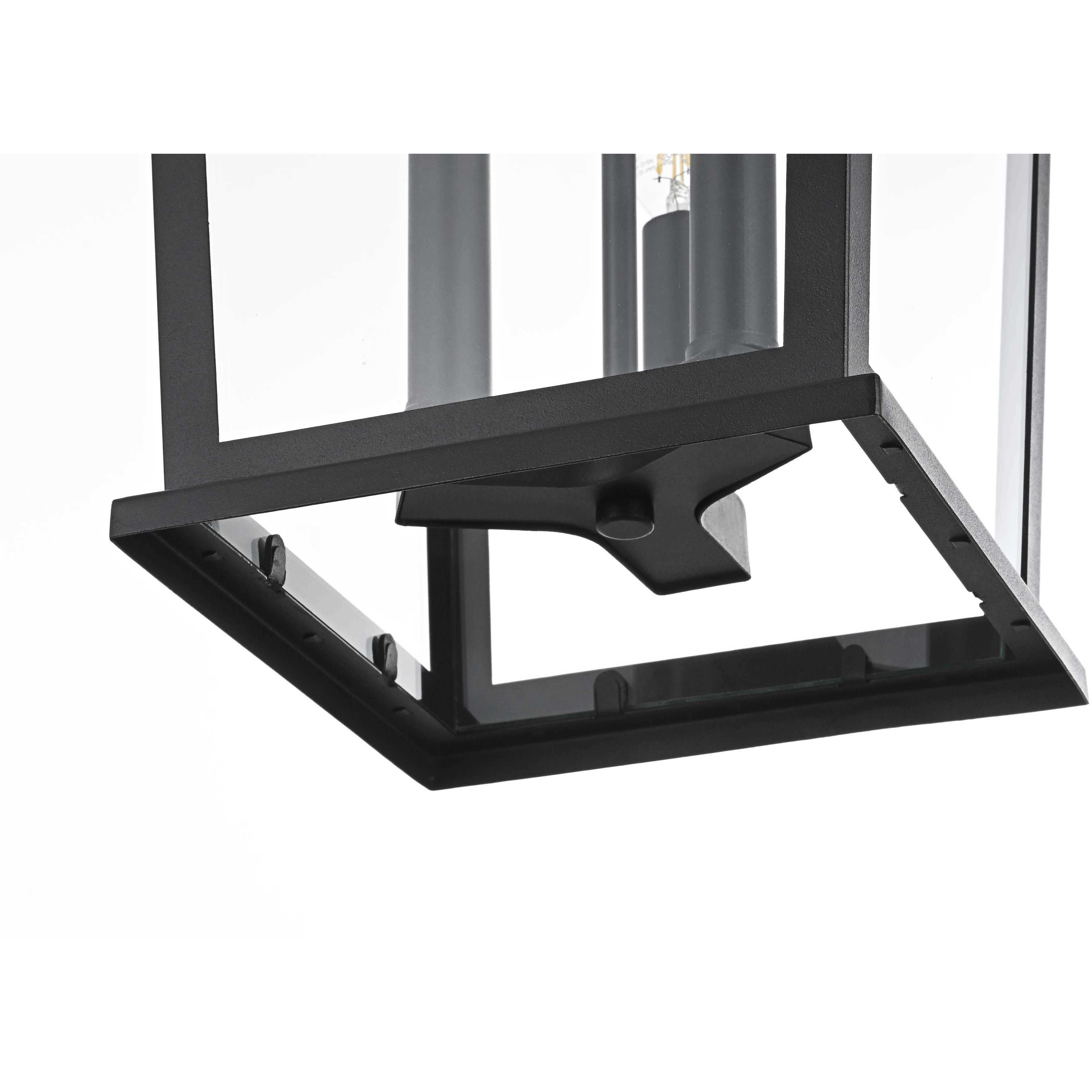 Cayman 3 Light 9.5 inch Black Outdoor Pendant