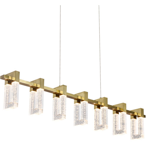 Artisan Collection/SORRENTO Series Linear Chandelier Ceiling Light in Antique Brass