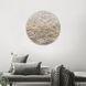 Metallic Mercury White and Gray and Metallic and Neutral Wall Sculpture