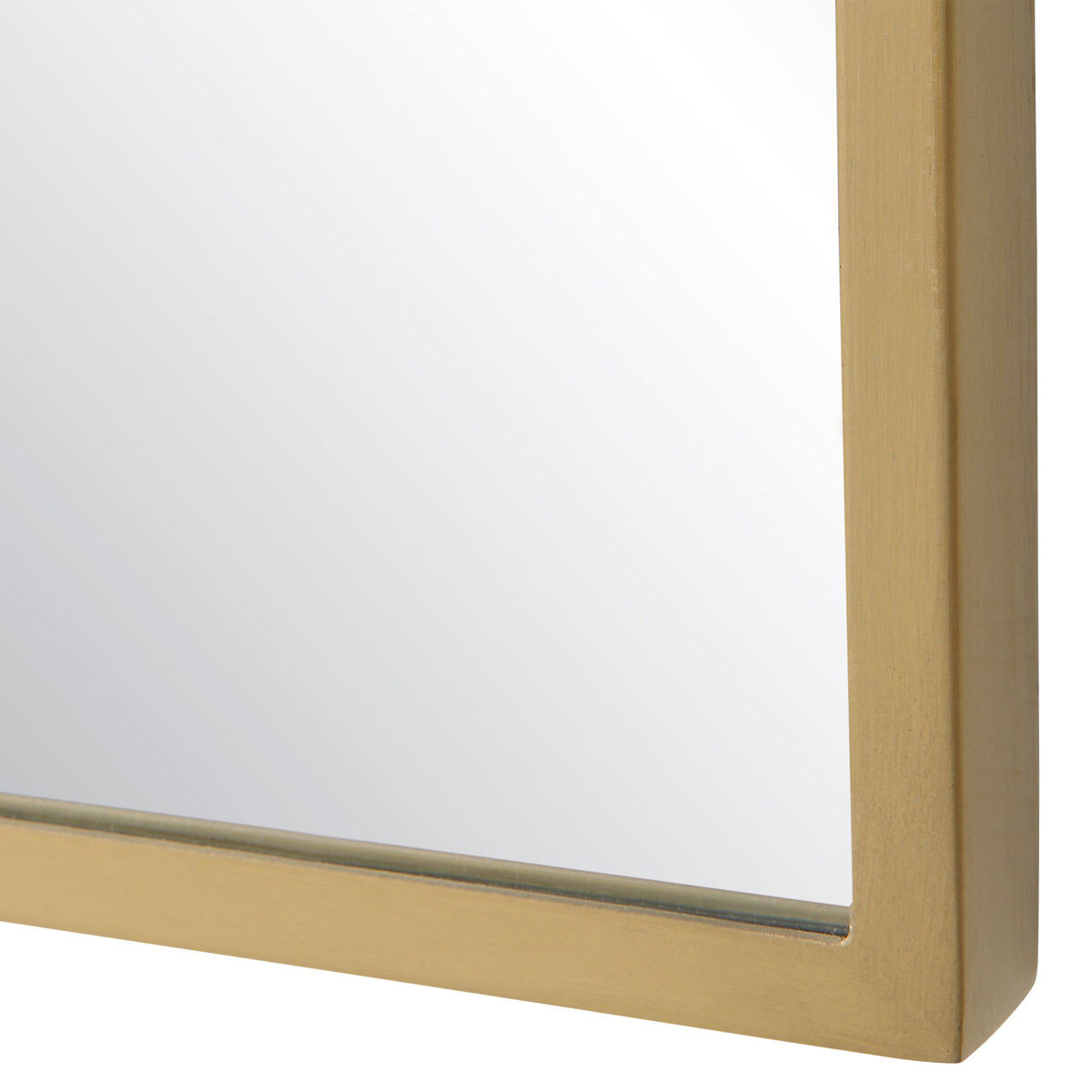 Caddington 40 X 18 inch Satin Brushed Brass Wall Mirror, Tall