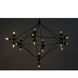 Pluto 20 Light 63 inch Matte Black Chandelier Ceiling Light, Large
